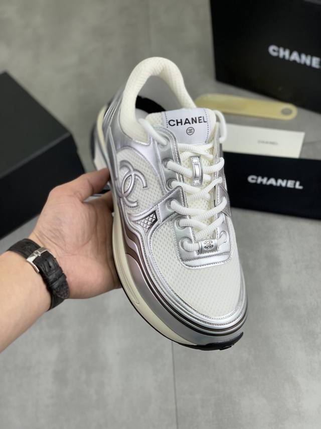 Factory price Chanel 25K Silver Horn King Casual Sports Shoes Original purchase