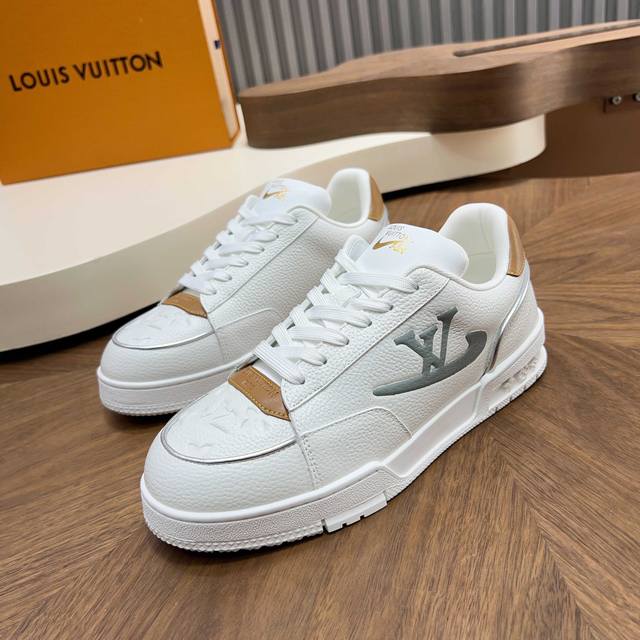 Louis Vuitton - High-end quality original casual sports shoes - Upper: Lychee-te