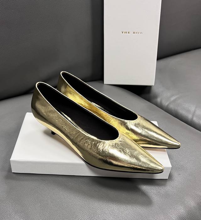 The Row Spring/Summer 2025 Collection. These kitten heels strike a perfect balan