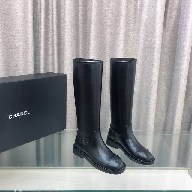 Chanel 25Ss Autumn/Winter New Style Long Boots. Made with imported cowhide upper