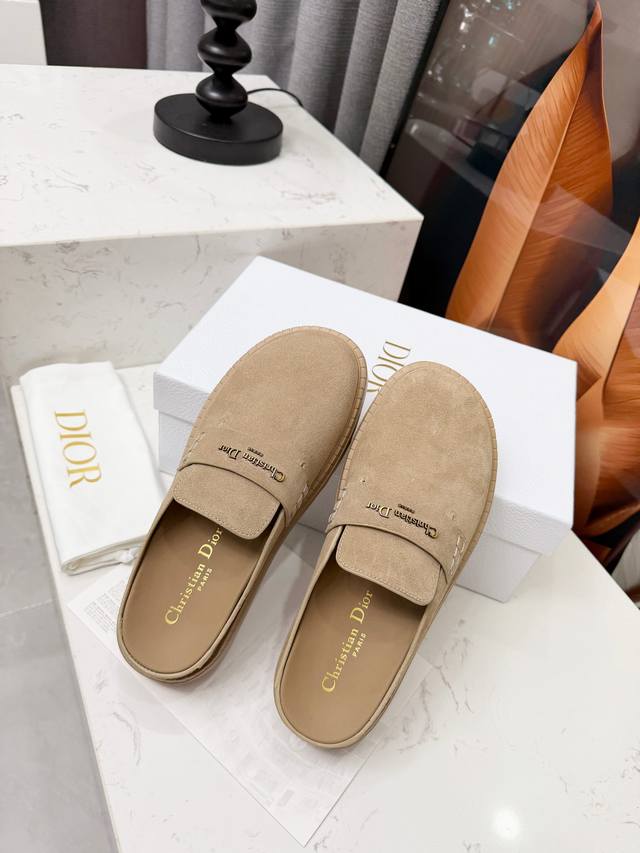 Dior 2025Ss Retro British Style Slip-on Muffins, Original Design, Versatile and