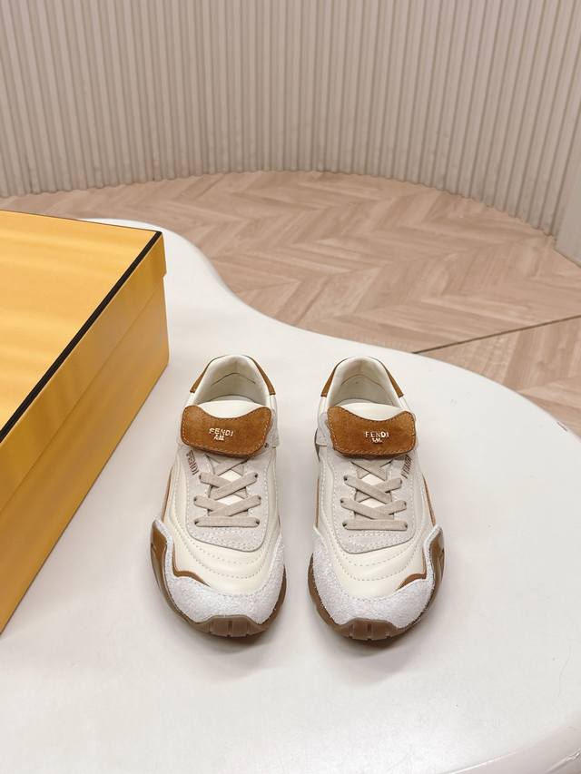 Fendi's latest retro Cortez sneakers, German training shoes. Made with premium s