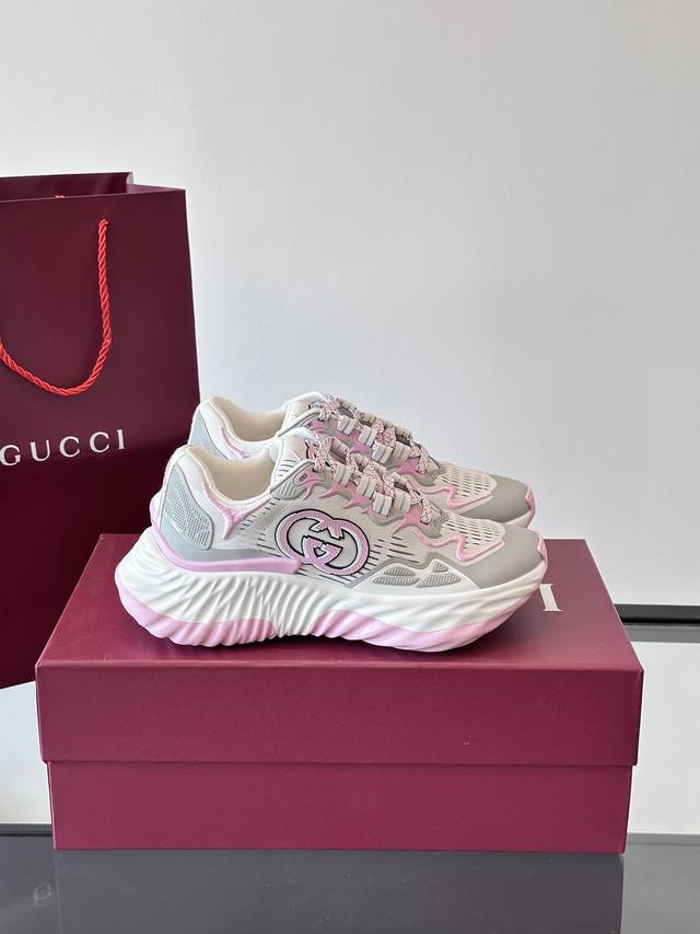 Gucci Ripple Series 2025Ss Couple Casual Sneakers, a precise replica of the orig