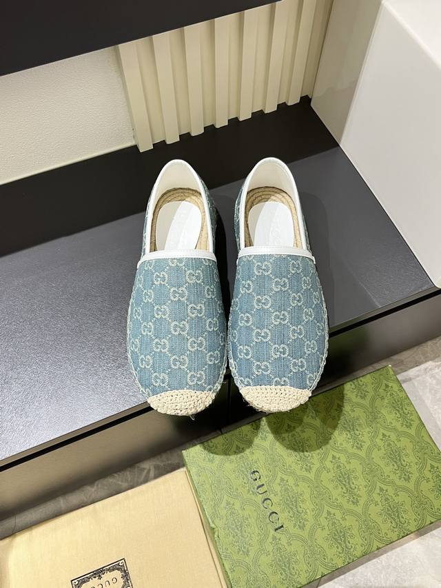 Guc*IG's newest espadrilles are here! 1:1 replica of the official website, top-t