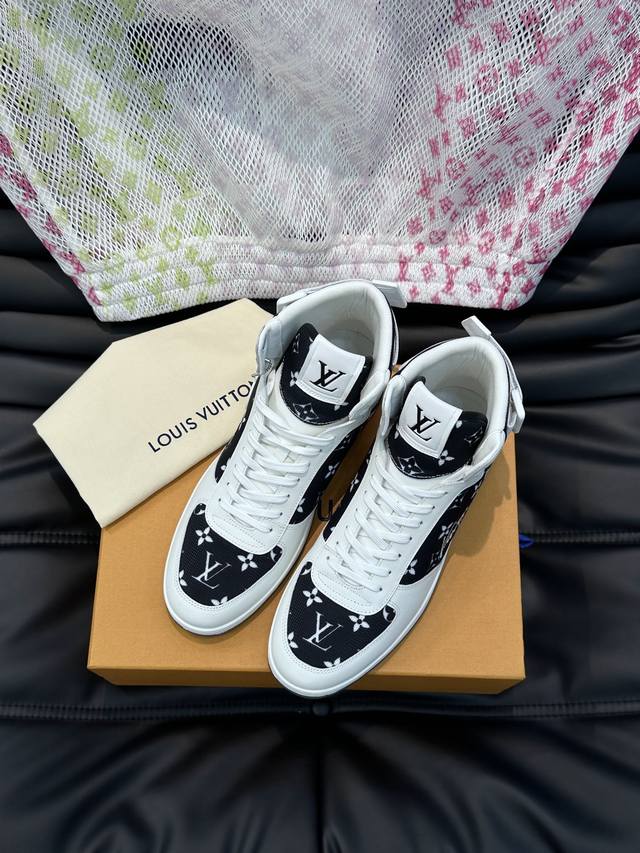 Ouis *Uitto* Men's High-Top Casual Sneakers, featuring a classic brand-print can