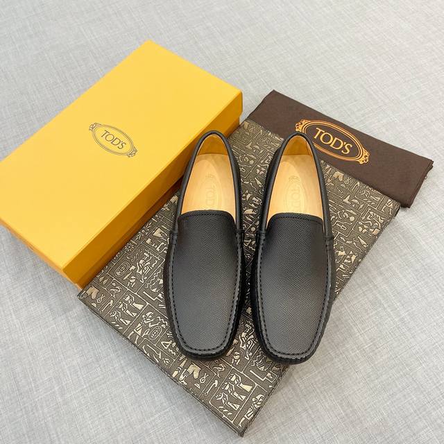 Tod* Men's Loafers, New Arrival, High-Quality Suede Apricot Lining, Original Pac