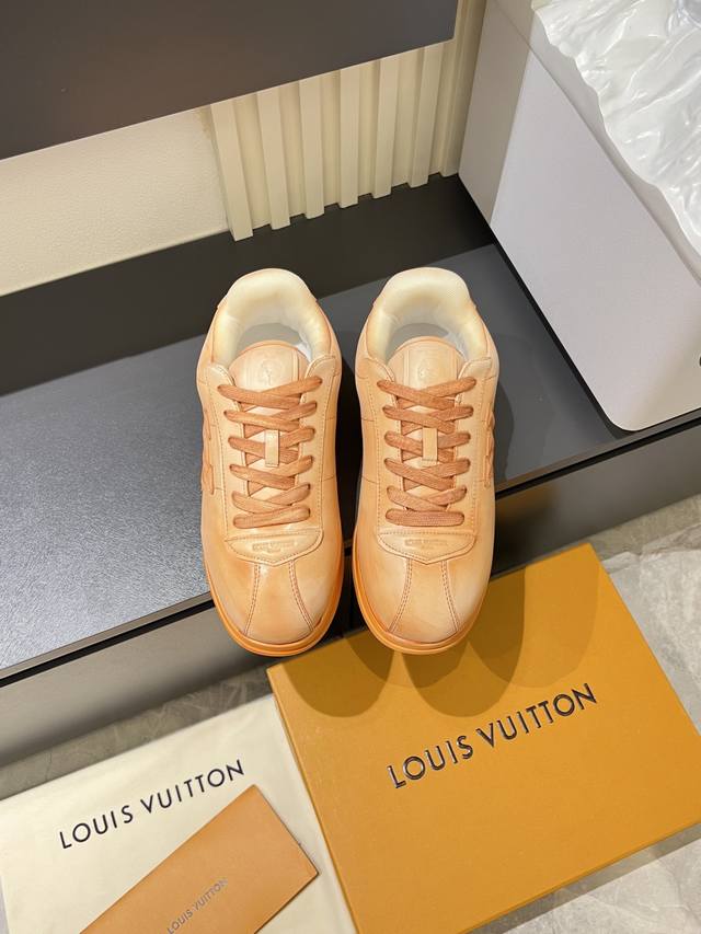Lv Buttersoft sneakers, designed by Pharrell Williams, are inspired by the class