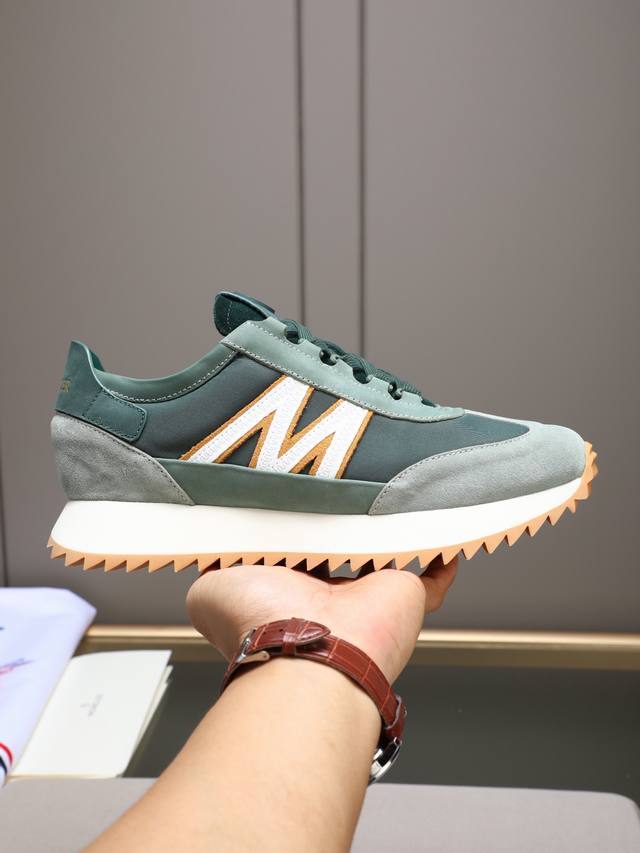 Moncler Men's Outdoor Lace-up Sneakers, featuring comfortable and slip-resistan