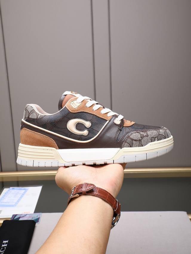 New Arrival on Official Website! Coach Exclusive New Men's Low-Top Casual Lace-