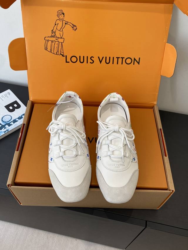 Top-tier version women's and men's Louis Vuitton Sneakerina series ballet sneake