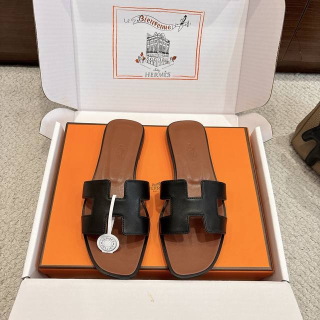 Factory Price Hermes Oran Sandals, stylish and versatile, super comfortable. Ev