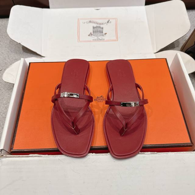 Factory Price p Hermes Miss Sandals series, stylish and versatile, super comfort