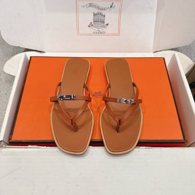 Factory Price p Hermes Miss Sandals series, stylish and versatile, super comfort