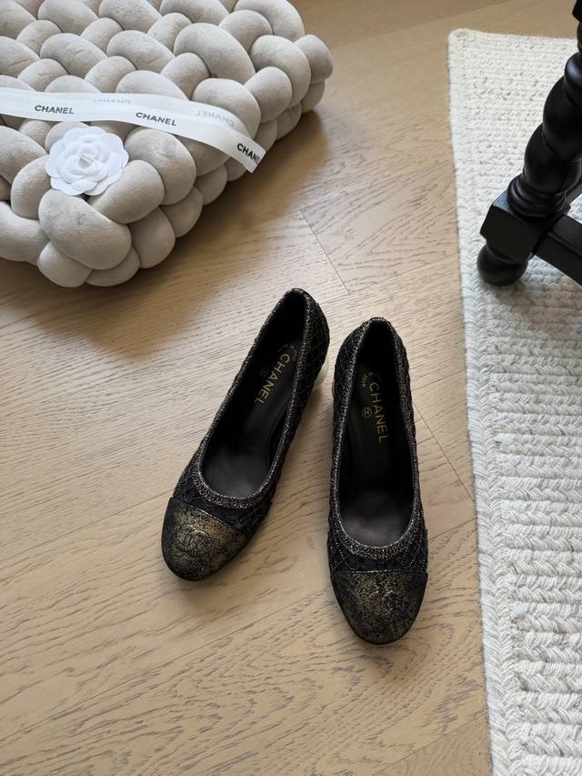 Chanel 25K New Pearl Mary Jane Shoes Top-Tier Version? Early Release Mesh Upper,