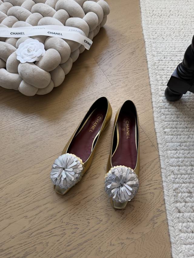 Chanel 26C Spring Camellia Shoes! Top-tier version! Early release! Imported lamb