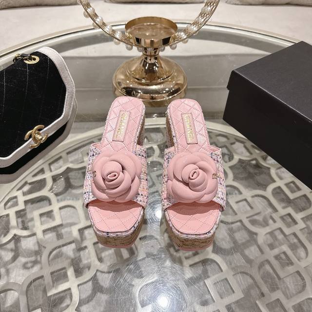 Chanel 26Ss Spring/Summer New Camellia Platform Sandals This season's camellia s