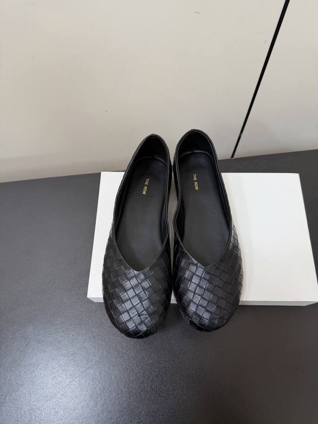 Therow 26Ss Spring/Summer New Woven Loafers, Grandma Shoes, Single Shoes Classic