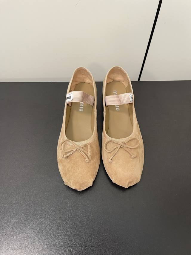 Miu Miu Fairy Ballet Flats Ballet flats debuted at the fashion show, offering a