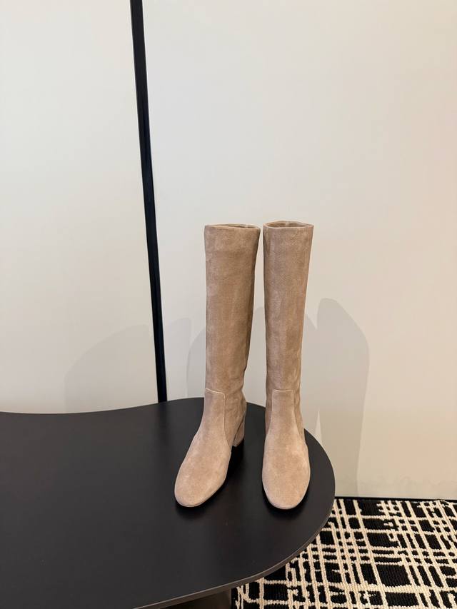 Gianvito Rossi25 Autumn/Winter Hot Chunky Heel Boots Lining: Custom Imported Sue