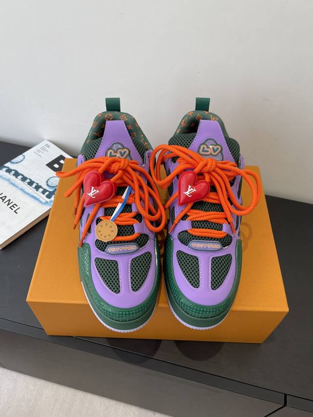 New Louis Vuitton Skate Series Bread Shoes Skate Shoes Sneakers Accessories 60 T