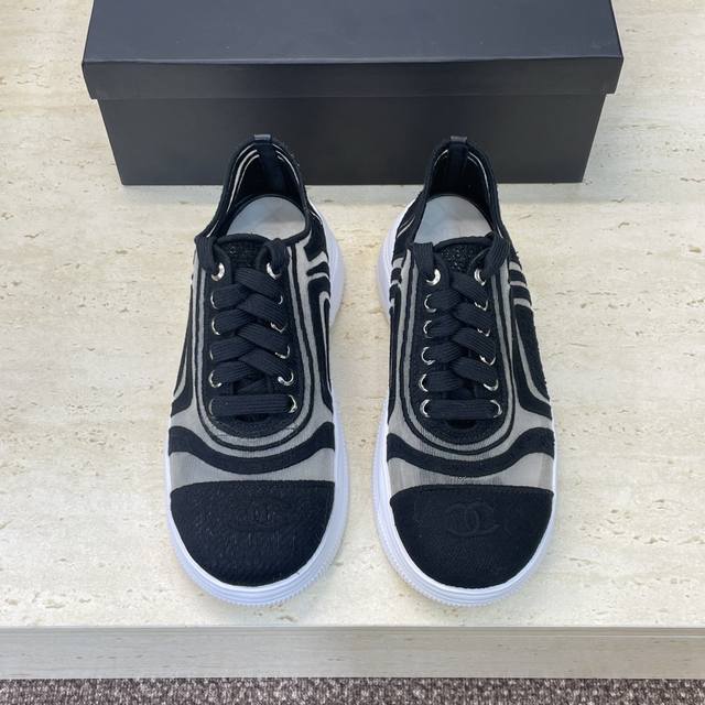 Factory price Chanel 2026 Early Spring Runway New Lace-up Hollow Mesh Embroidere