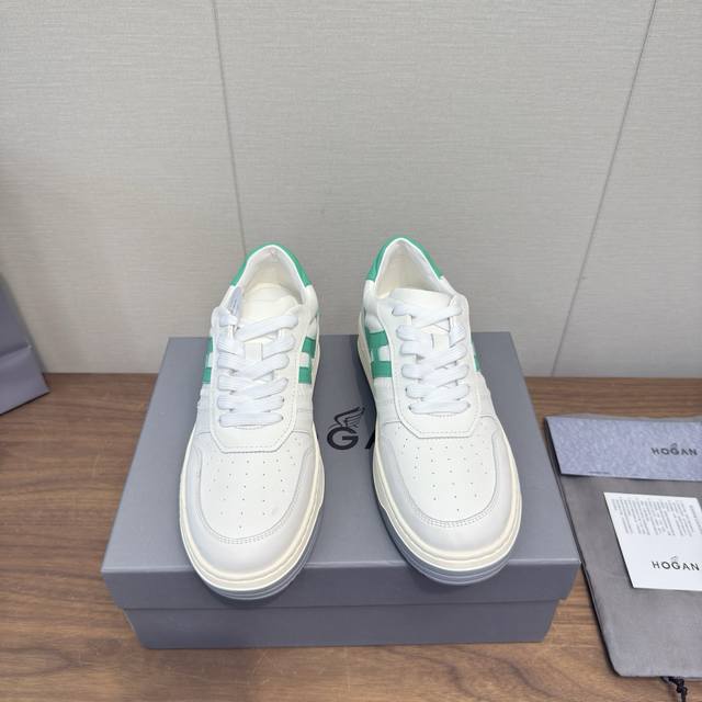 Hogan 2025 Casual Sports Shoes Thick-Soled High-End Lace-Up Sneakers High Versio