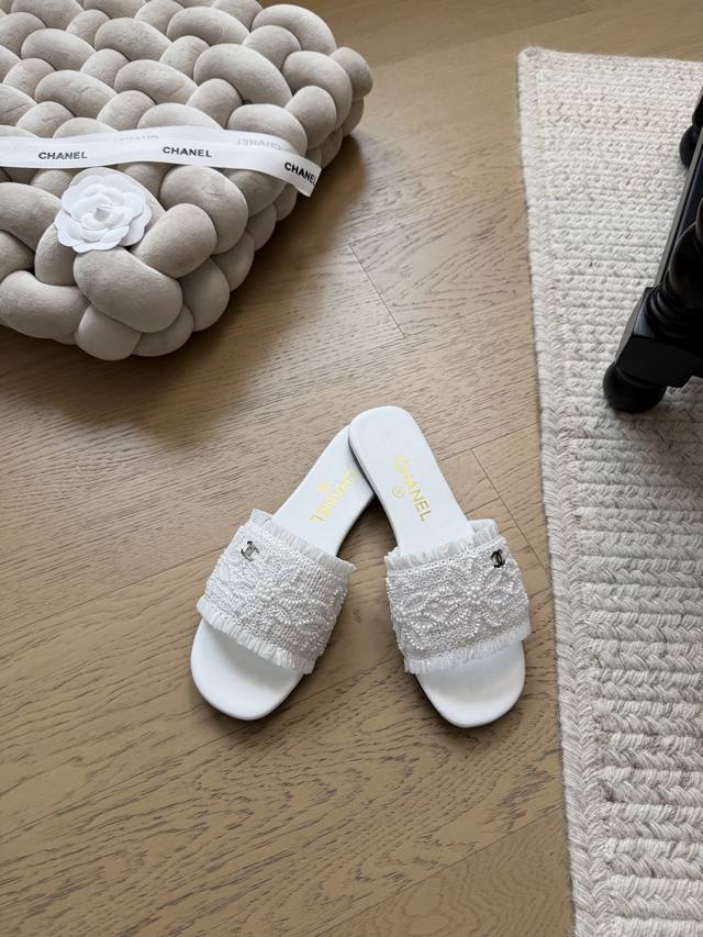 Chanel 26C Early Spring New Slippers! Top-tier version! Early release! Imported