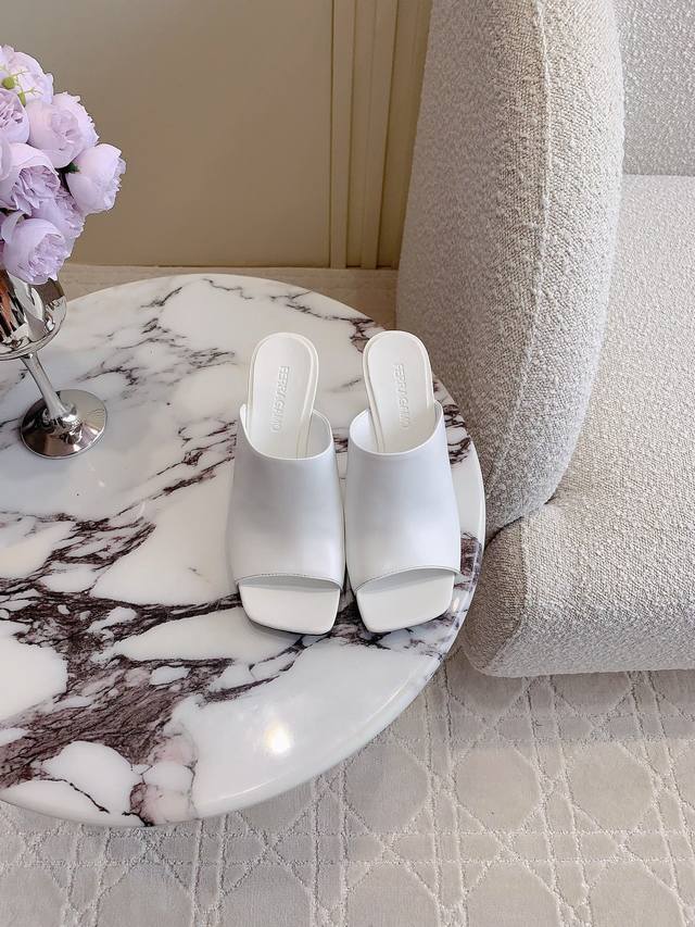 Factory Price p Ferragam*New High-Heeled Sandals Celebrity Style Sculptural Larg