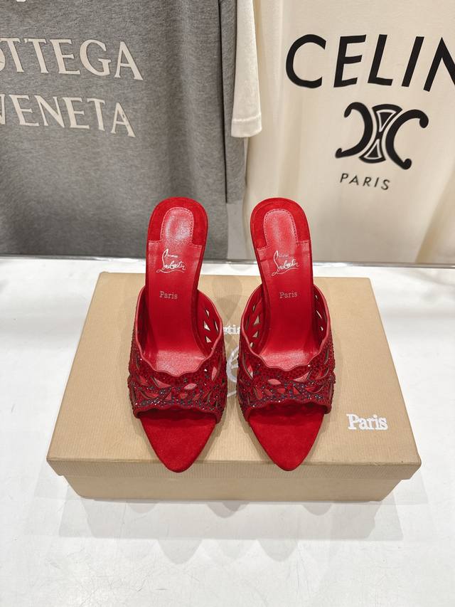 High-quality factory Christian Loubotti Cl red-soled shoes F030 2026Ss summer n