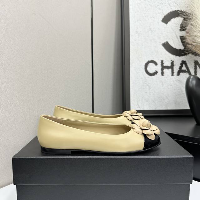 Early Autumn New Chanel 25B Camellia Mary Jane Flats Ballet Flats Chanel Camelli