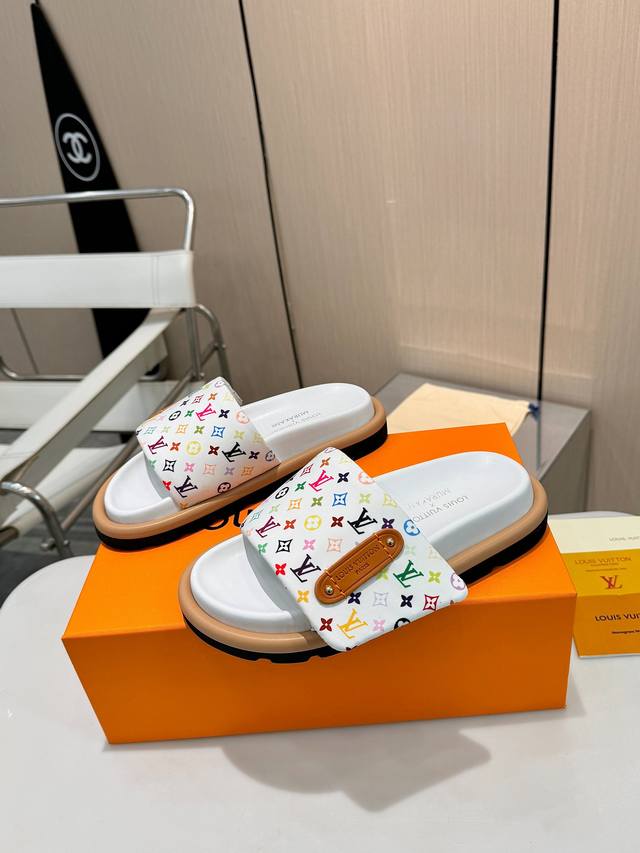 Louis Vuitton | Colorful Monogram Slippers 2026 Spring/Summer High-End Luxury B