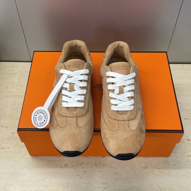 Factory price Hermes 2026 Early Spring New Master Casual Lace-up Versatile Sport