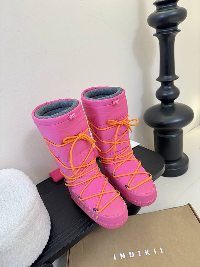 Inuikl* New Waterproof Dopamine Colorway Thick Snow Boots Super thick waterproof