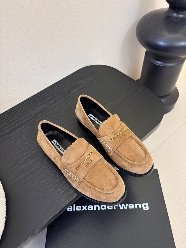 Alexander Wang* 25Ss Autumn/Winter New Round Toe Casual Loafers The shoe feature