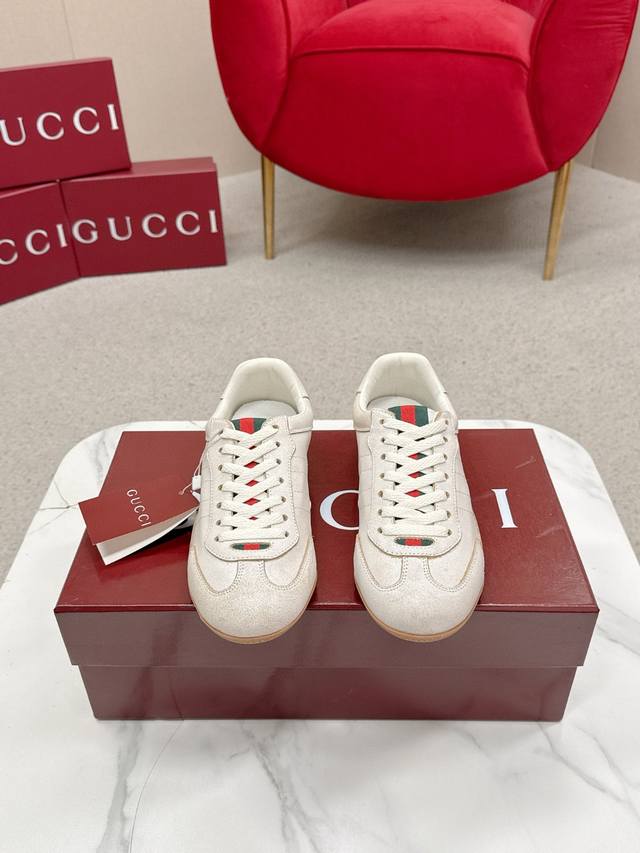 Gucci Shift Series Couple Retro German Training Shoes Casual Sports Shoes Origin