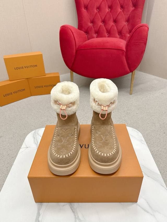 Lv Cortina Ski Series New Wool Boots A masterpiece, stylish and comfortable This