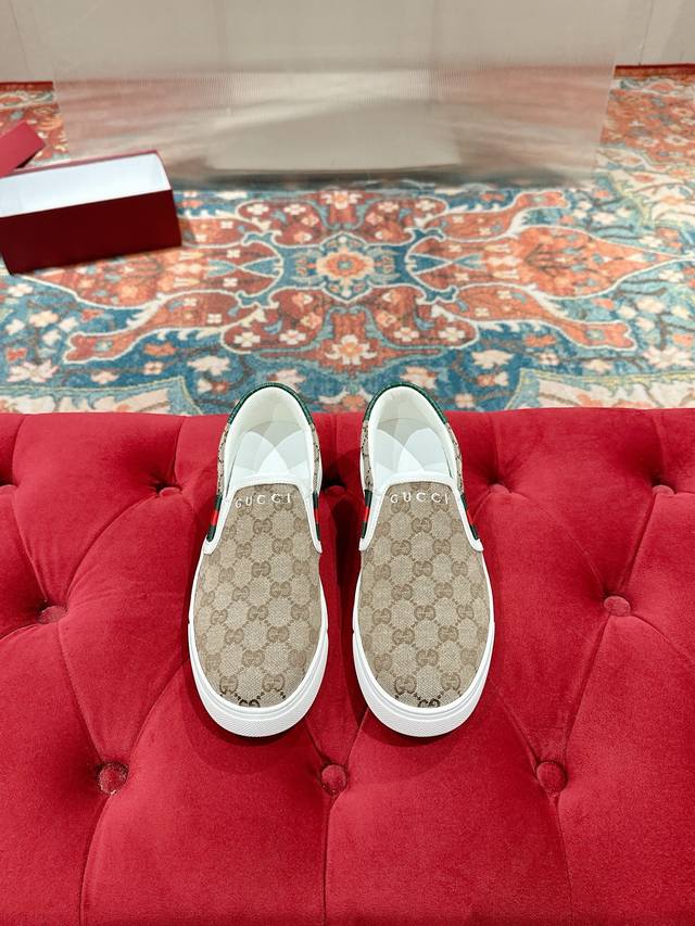 Men's Gucci Ace Series Canvas Shoes 2025 Hot Recommendation! Gg canvas shoes in