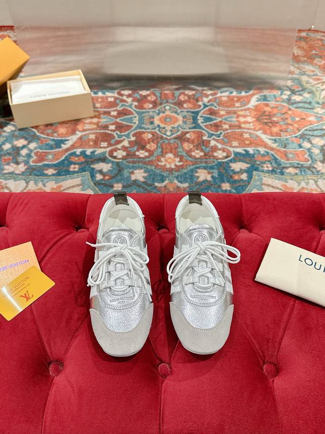 Lv Louis Vuitton (LV) 25 Latest Sneakerina Series Couple Ballet Style Sneakers,