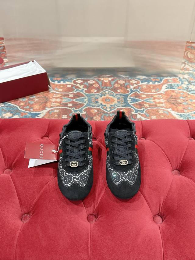 Gucci Shift Series Latest Lace-up Casual Training Shoes Super popular with celeb