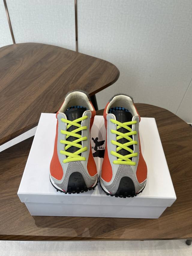 Martin Sallieres Retro Forrest Gump Sneakers, Racing Shoe Style, . Featuring a