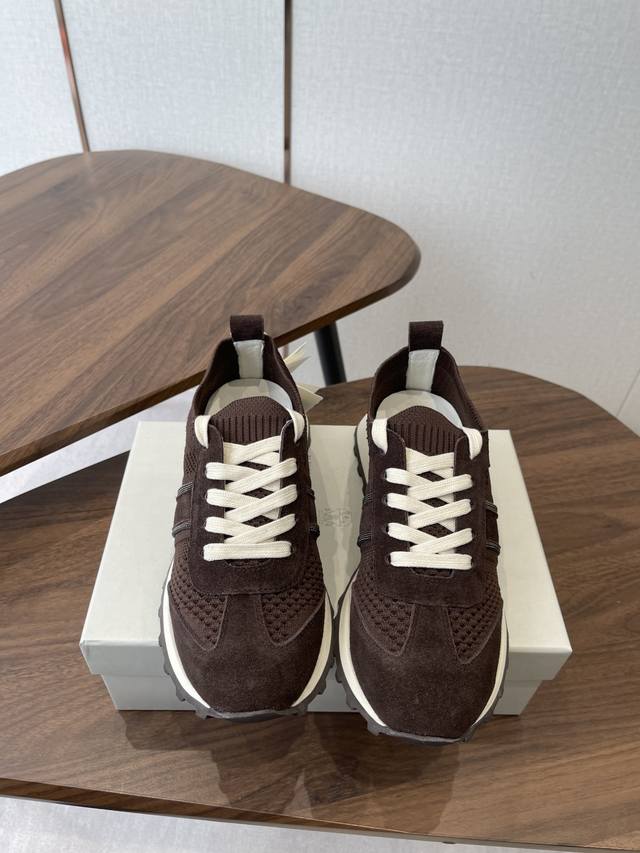 Brunello Cucinelli 26Ss Women's Beaded Flyknit Casual Sneakers Bc New Arrival Wo