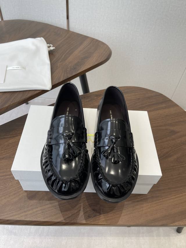 Dongguan-made The Row 25Ss Autumn/Winter New Minimalist Flat Pleated Tassel Loa