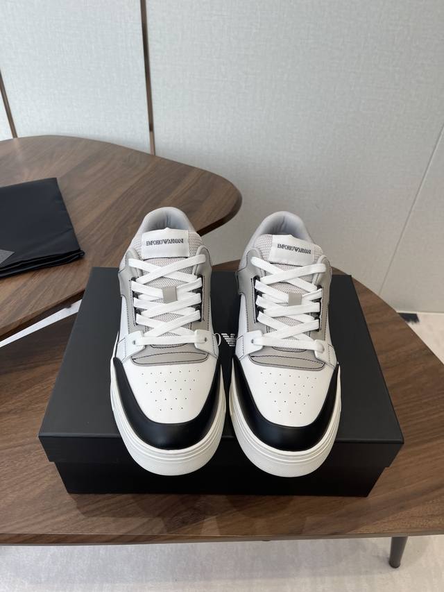 Armani 25Ss Autumn/Winter New Casual Men's White Sneakers A top-selling item fro