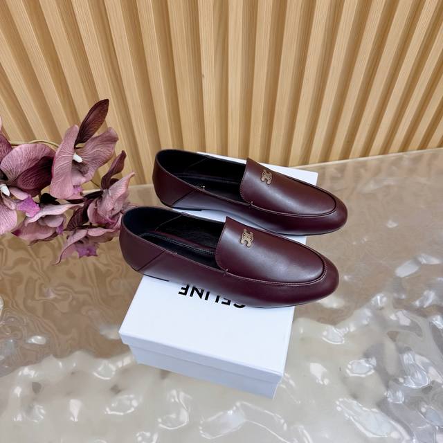 Celine's latest Fall/Winter Arc de Triomphe loafers with thin soles. These are i