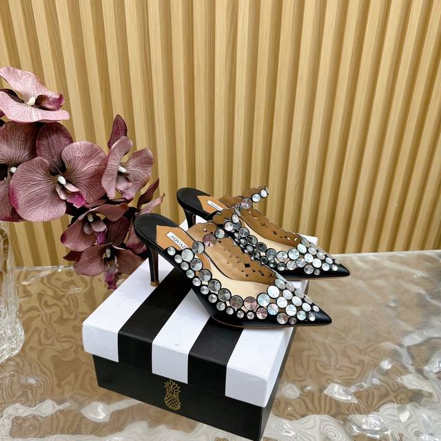 Spring/Summer New Arrival Aquazzura Zp Original Mold New High-Heeled Sandals. Ma