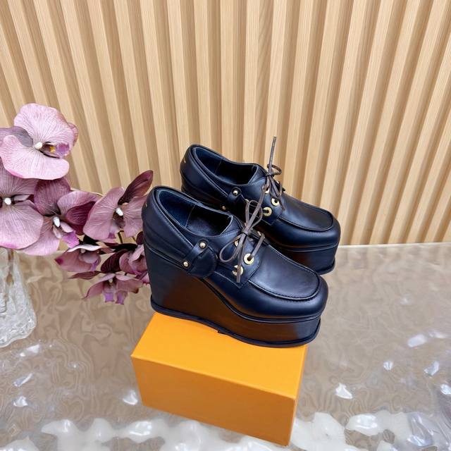 Lv Louis Vuitton. The latest platform wedge loafers from Louis Vuitton! These br