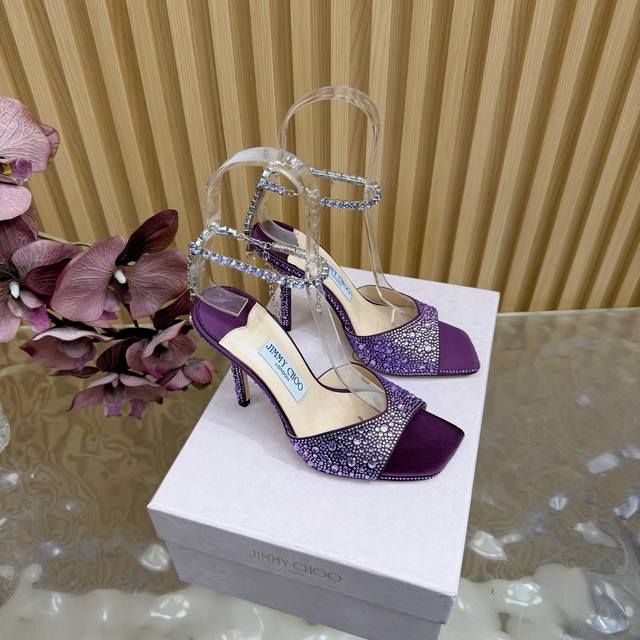 Exclusive high-end version of the Rhinestone Starry Sky Jimmy Choo modern footw