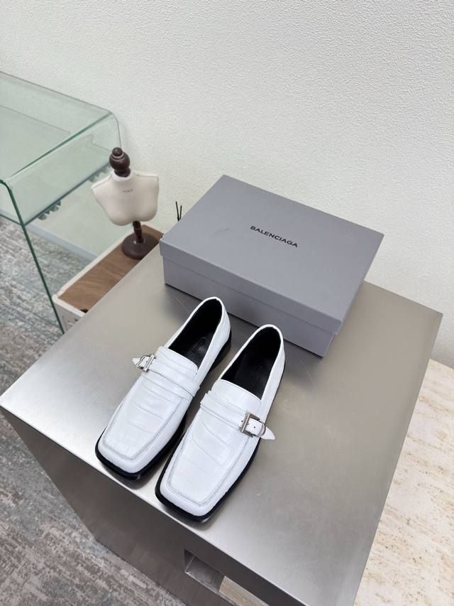 Balenciaga Square Toe Loafers, Haute Couture Series. Features exclusive Balenci
