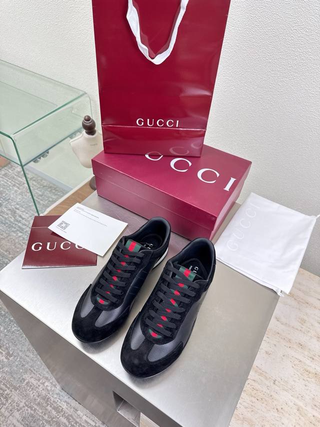 Gucci Classic Men's and Women's Cornetto Series Sneakers Gucci Classic Webbing A