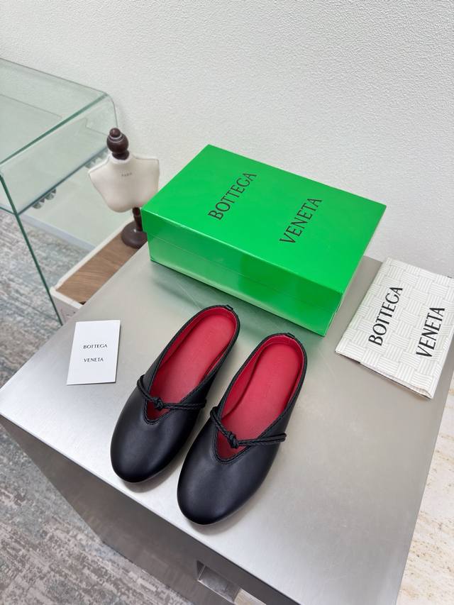 Bv Knotted Mary Jane Slippers, Exposing Toes, Subtle Sexiness High-End Color Mat